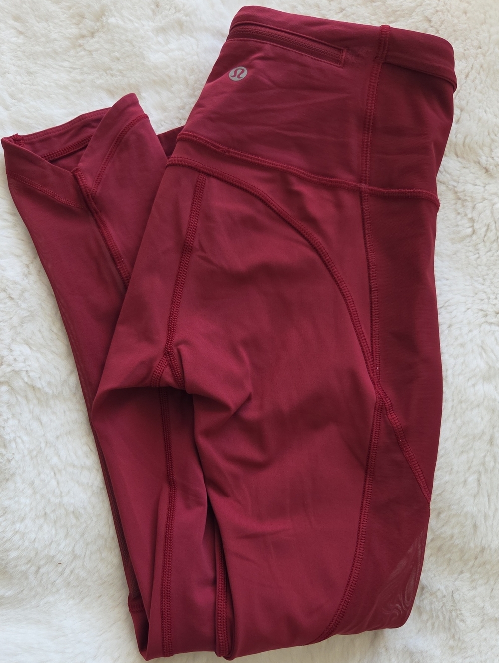 lululemon athletica Burgundy High-Rise Performance Leggings